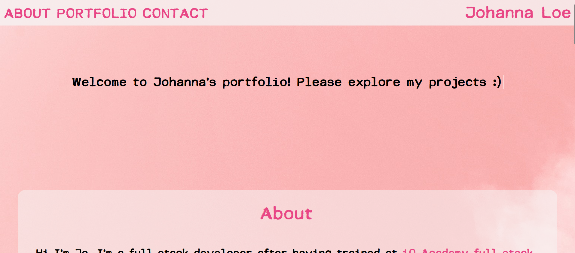 portfolio screenshot